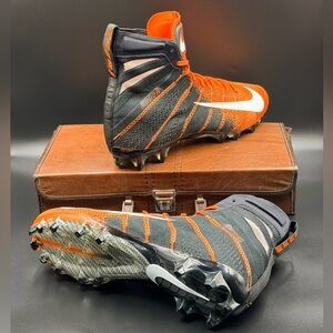 Nike Vapor Untouchable 3 Elite Flyknit Football Cleats 'Black Orange' 2017